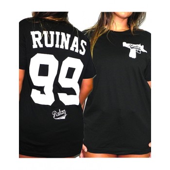 Camiseta Rulez 99 Ruinas Negra