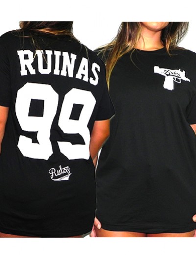Camiseta Rulez 99 Ruinas Negra