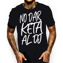 Camiseta Rulez No dar Keta al Dj negra/blanca